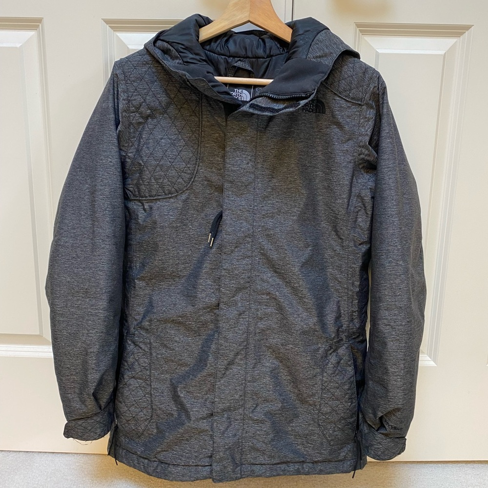 Women’s The North Face charcoal hooded jacket